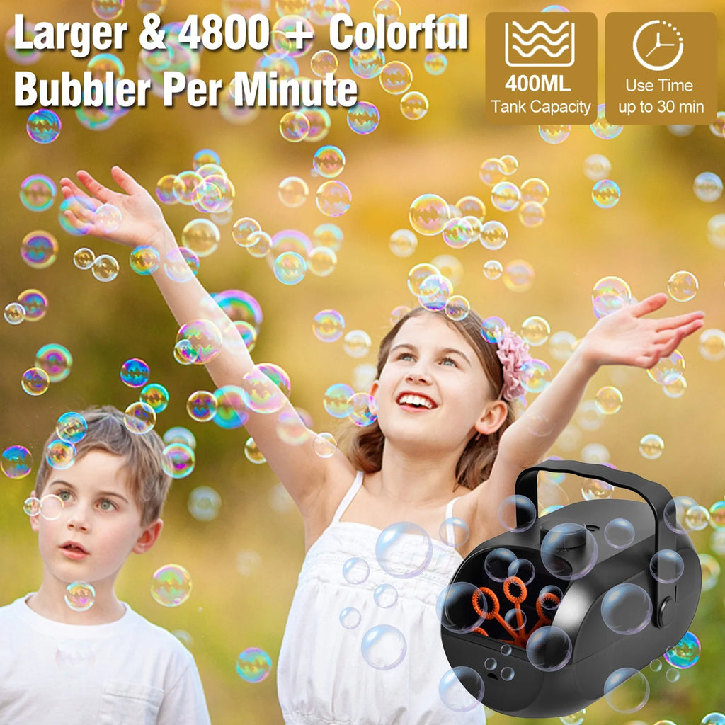 Portable Rechargeable Bubble Machine Y6326