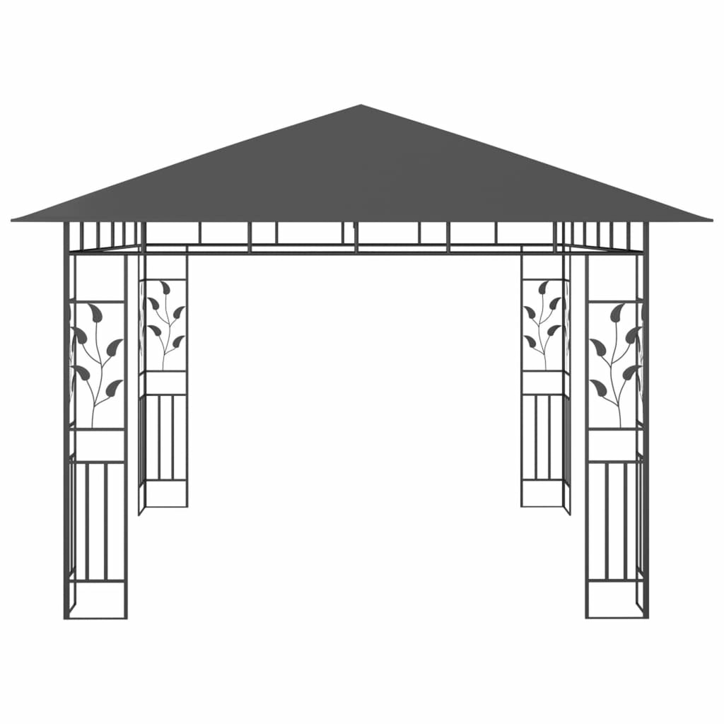 Gazebo with Mosquito Net Anthracite L850000