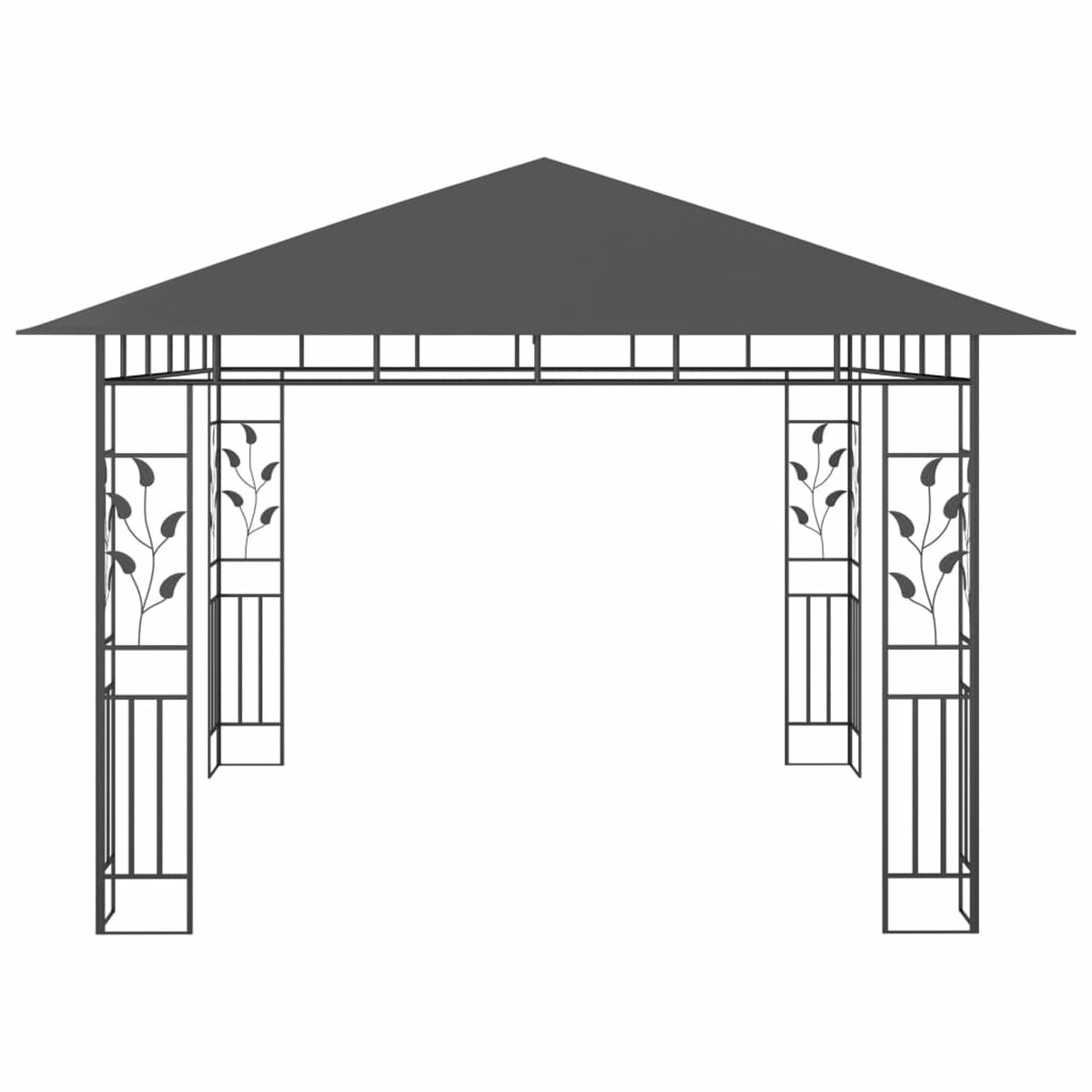 Gazebo with Mosquito Net Anthracite L850000