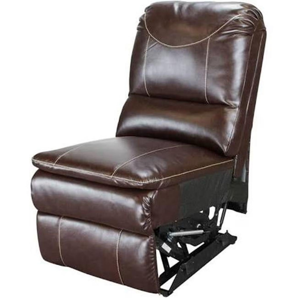 Chocolate Armless Recliner Sofa R60953