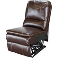 Chocolate Armless Recliner Sofa R60953
