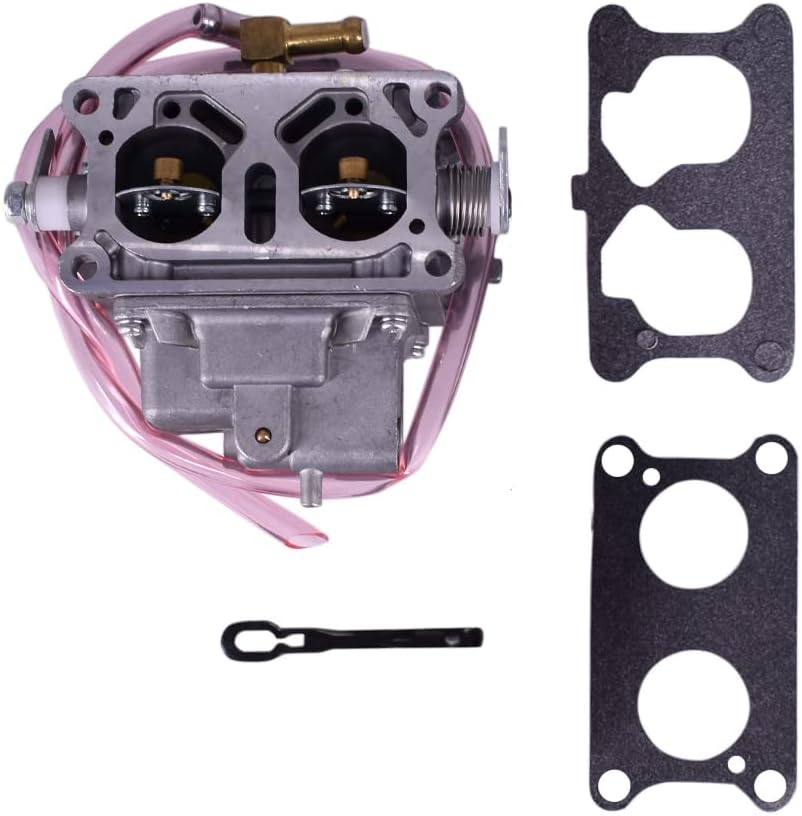 Carburetor with Gaskets Kit for Kawasaki 3000 3010 3020 Trans 4x4, Pack of 2 W160652