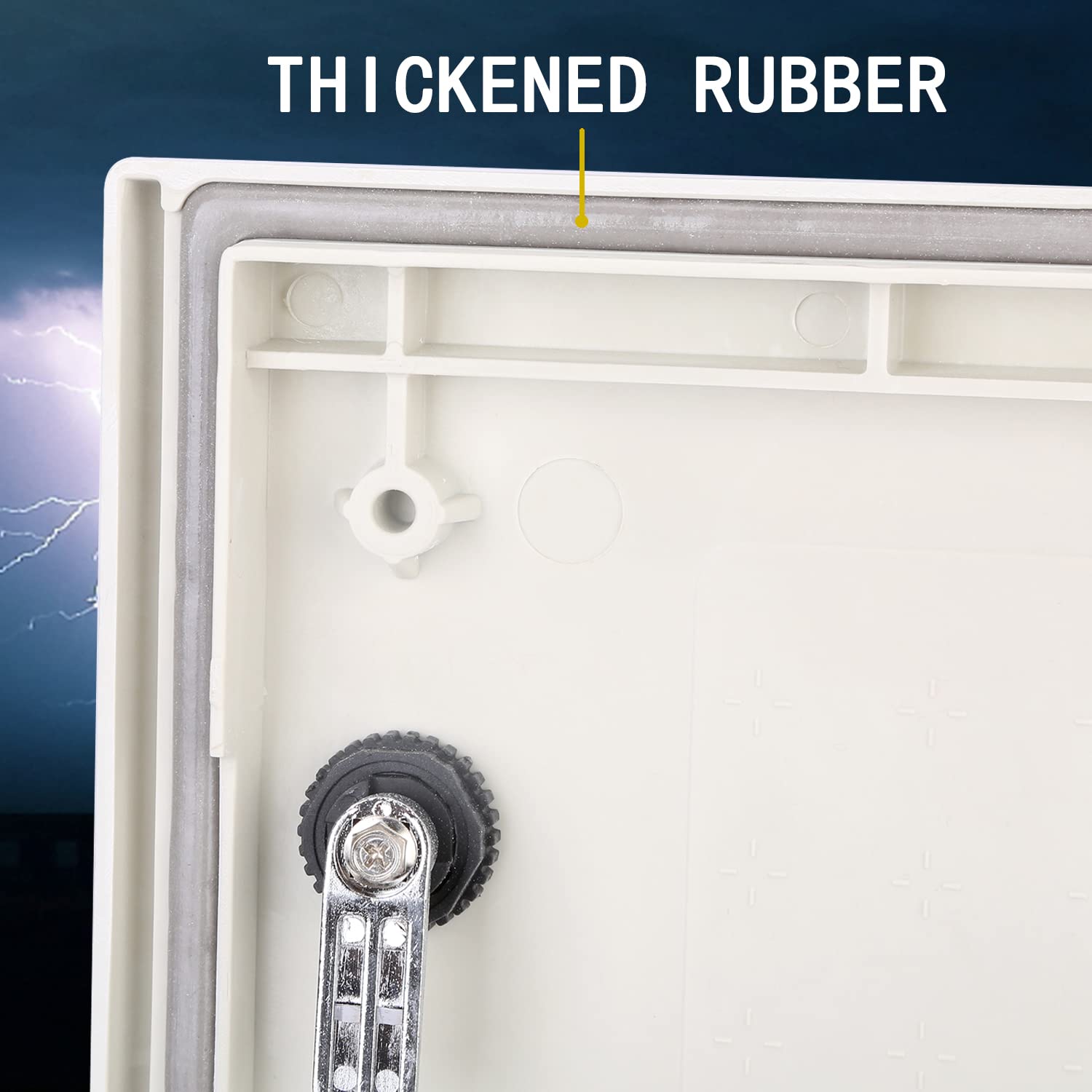 19.7×15.7×7.9 Fiberglass IP65 Weatherproof Wall-Mounted Electrical Enclosure Box G65140