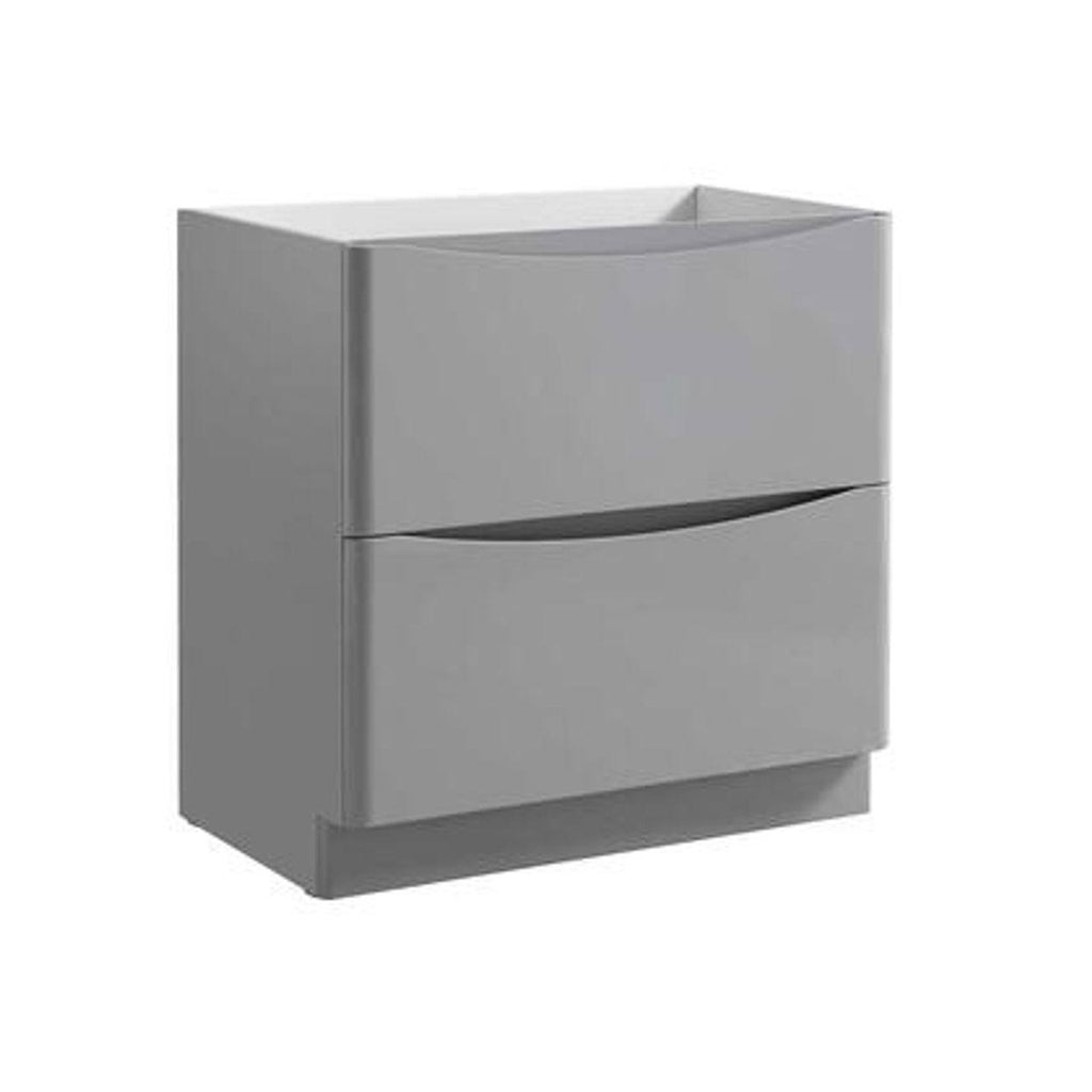 Glossy Gray Free Standing Bathroom Cabinet M870
