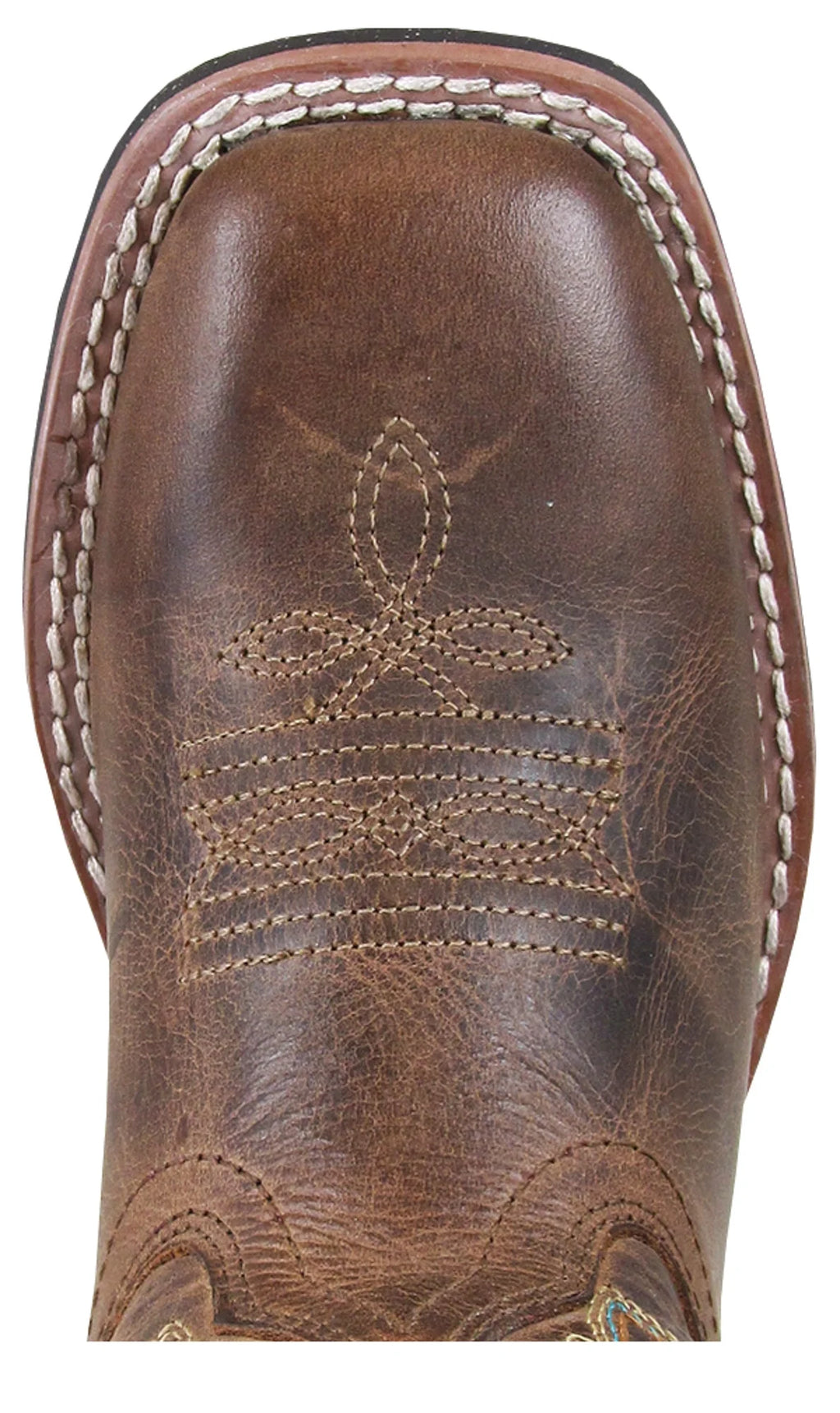 Brown Waxed Distress Cowboy Boots A159832