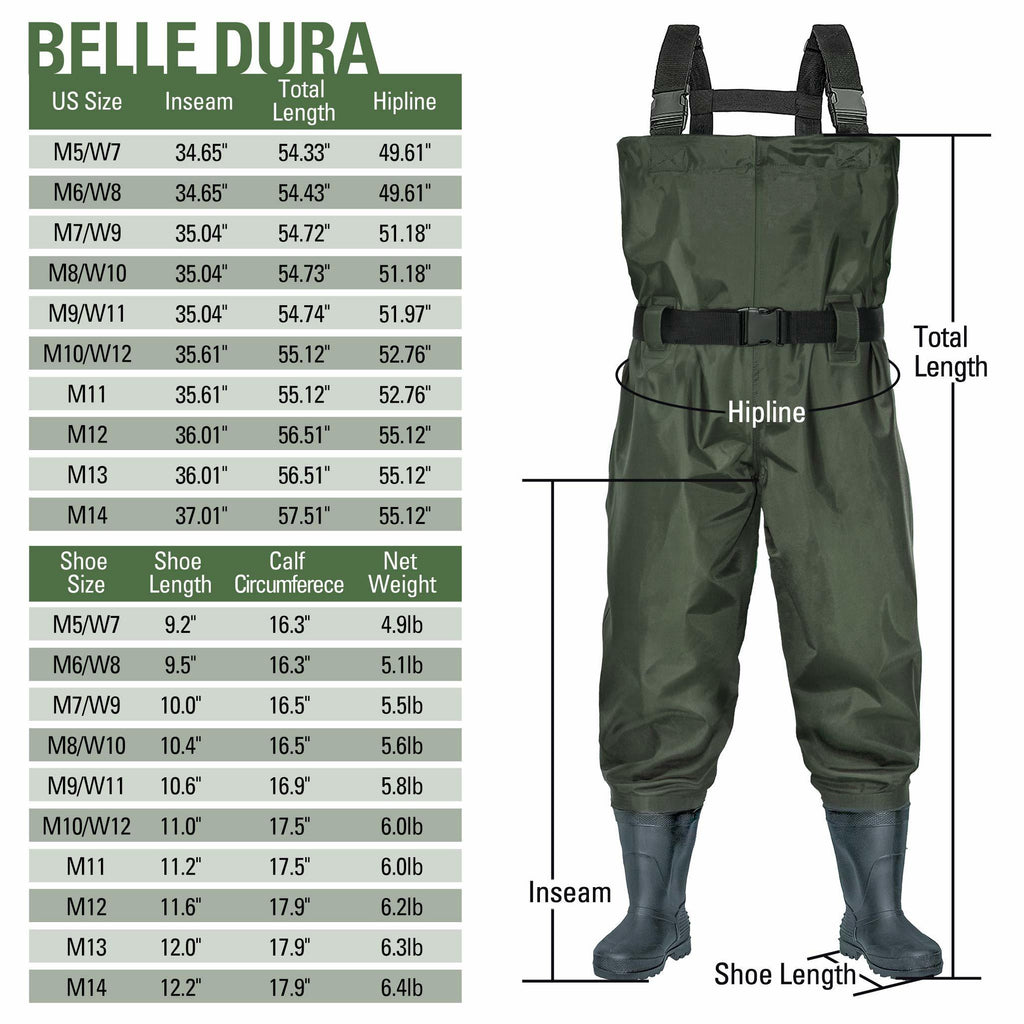 Fishing Waders with PVC Boots O375