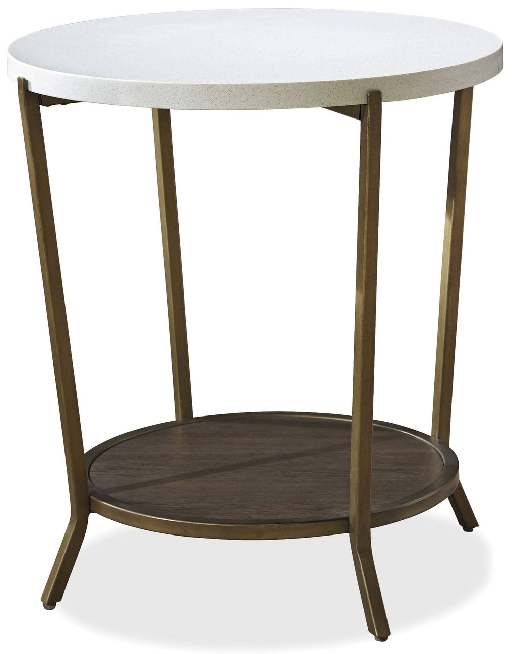 Brown Round End Table Z15761