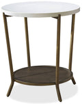 Brown Round End Table Z15761