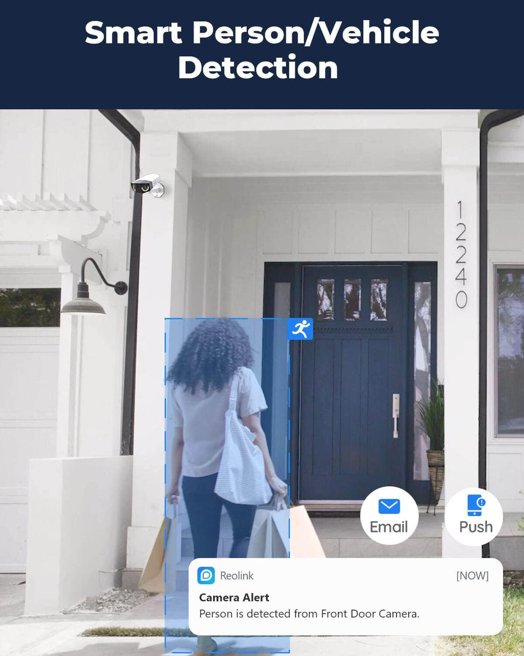 4MP Dual Lens Outdoor Security IP PoE Camera with Motion Spotlights P760