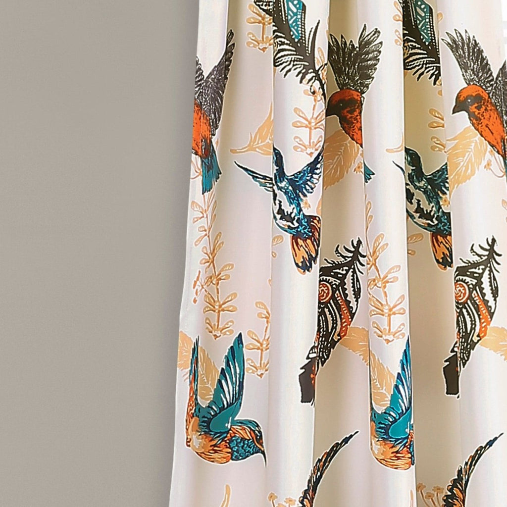 Bird Breeze Light Filtering Window Curtain Set