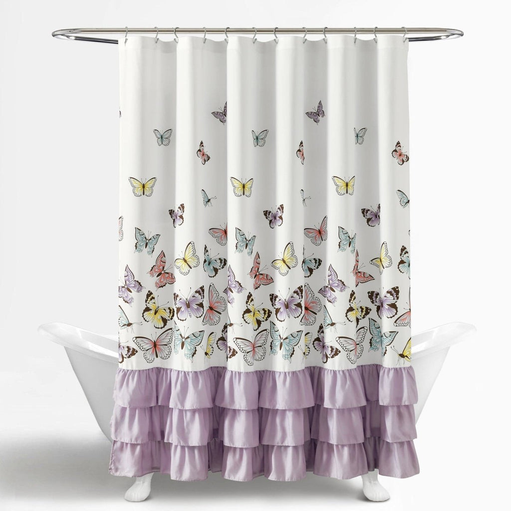 Flutter Butterfly Shower Curtain