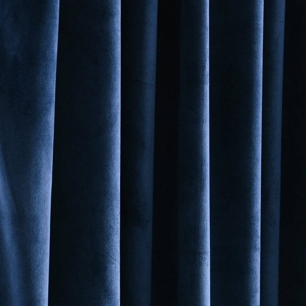Prima Velvet Solid Grommet Light Filtering Window Curtain Panel Set