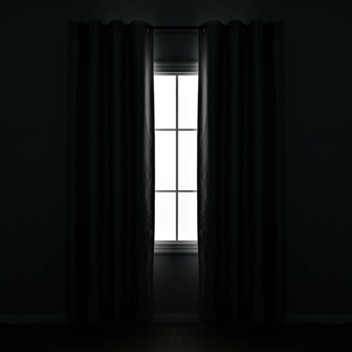Grommet Sheer With Insulated Blackout Lining Curtain Panel Set