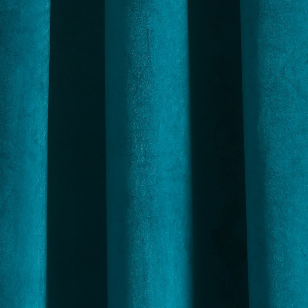 Prima Velvet Solid Grommet Light Filtering Window Curtain Panel Set