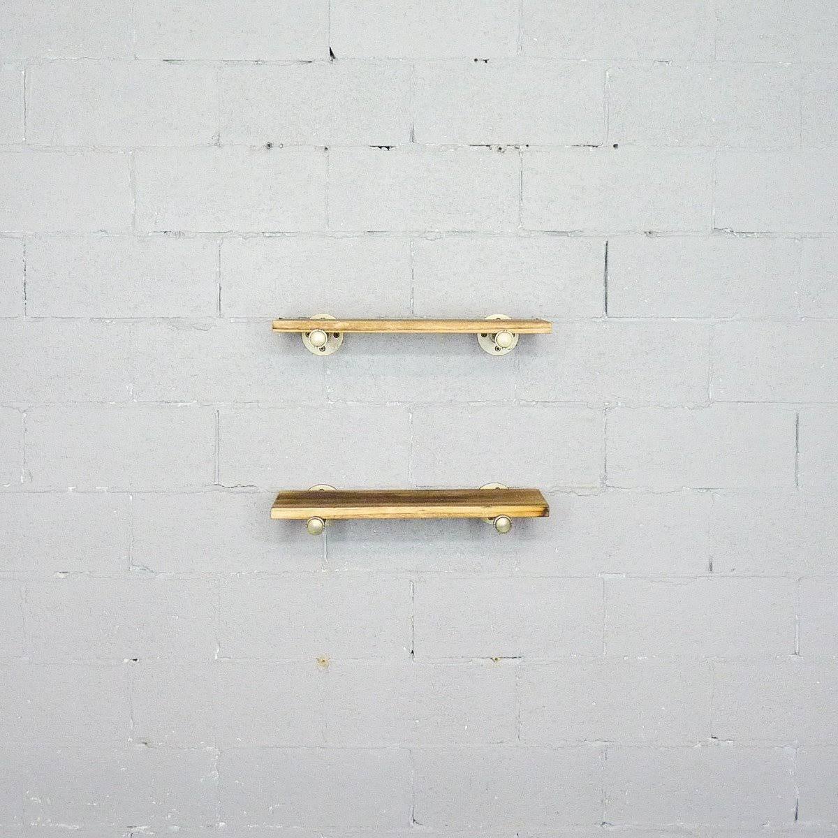 2-Piece Industrial Farmhouse Wall Shelf Set M36605