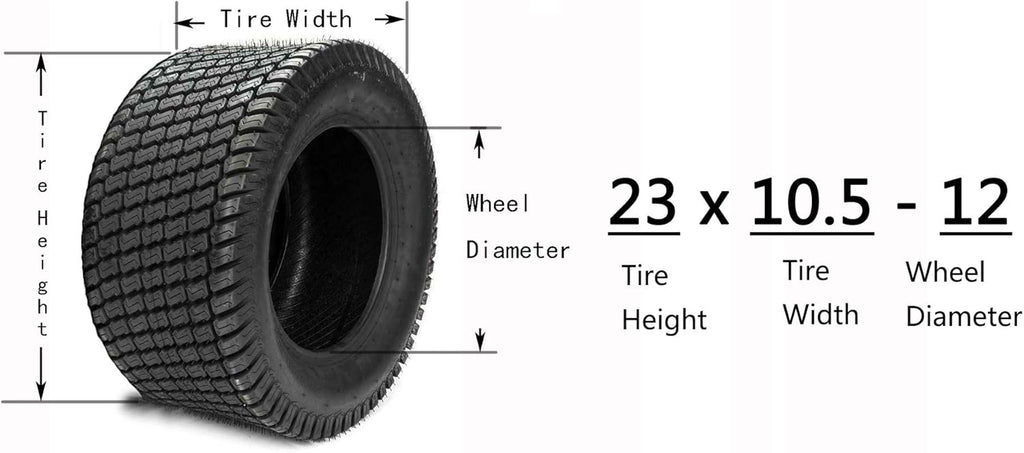 23X10.50-12 Lawn Mower Cart Turf Tires 4PR E3242