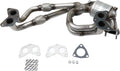 Front Catalytic Converter with 3 Gaskets, 3 Stud Bolts, 9 Nuts H762