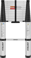 Telescoping Ladder 12.5 feet Aluminum Folding Lightweight Ladder 330 lbs Capacity A25719
