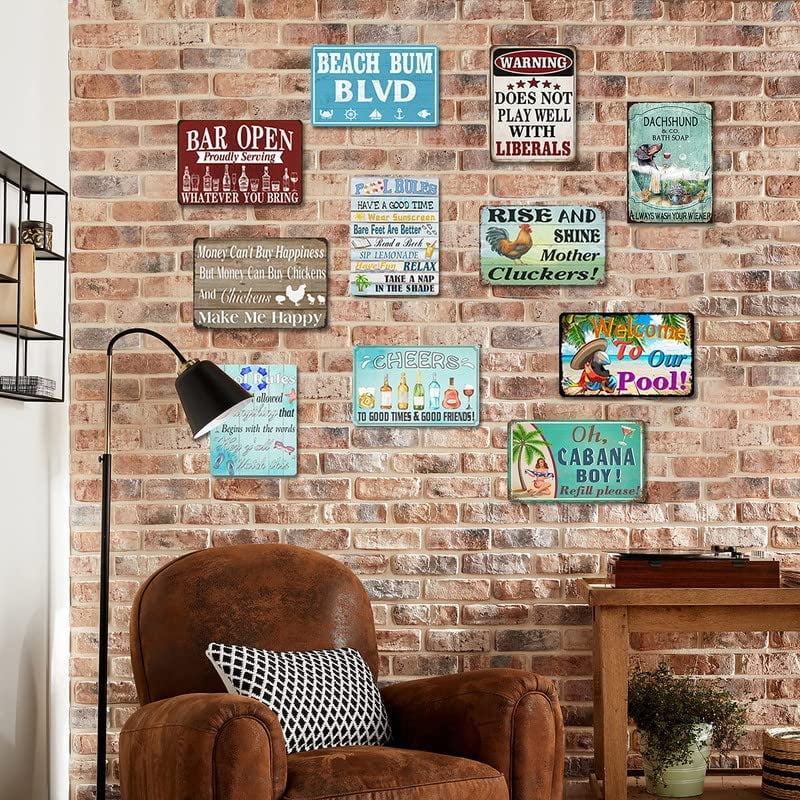 Vintage Tin Sign 8X12 inch P525627
