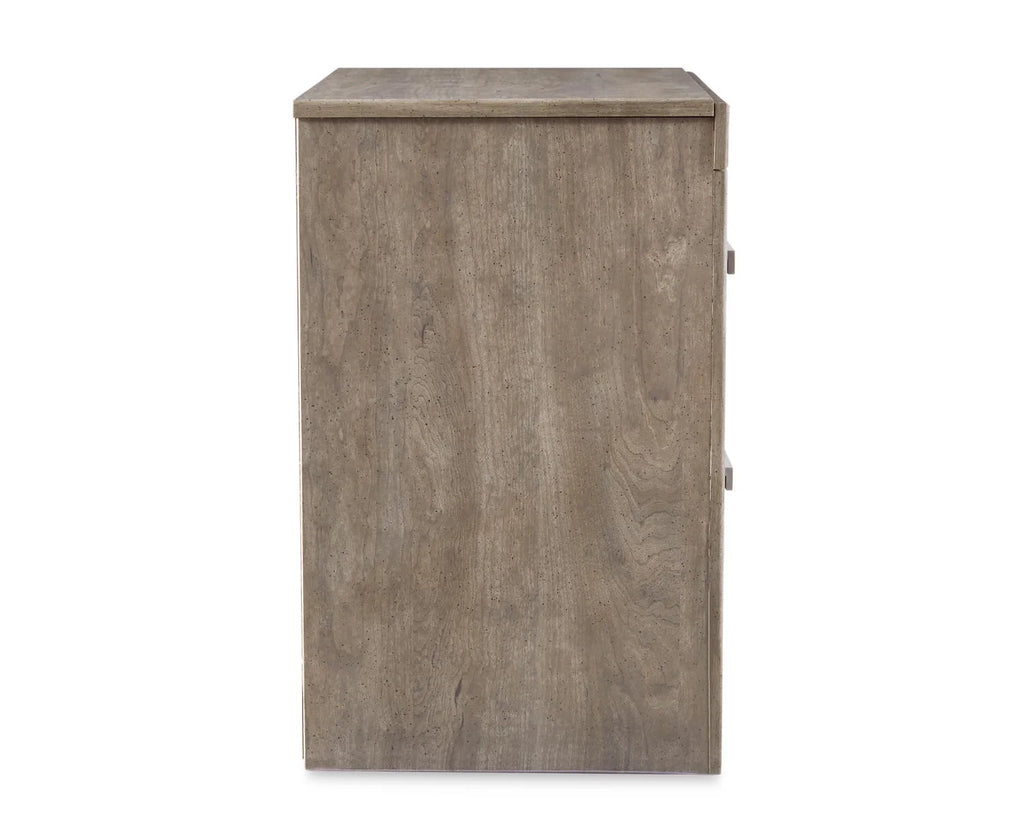 Gray 2 Drawer Nightstand U148601