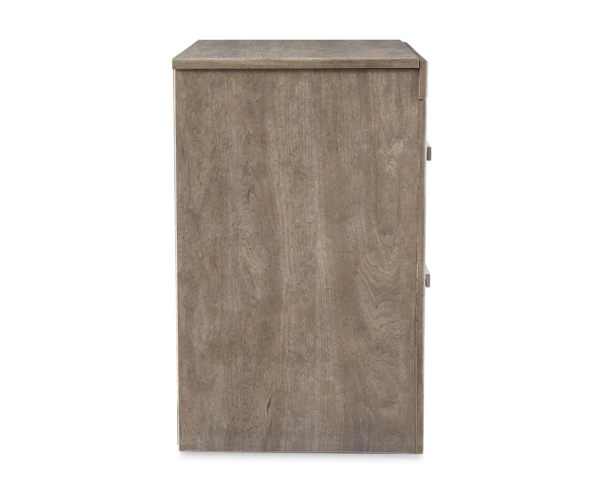 Gray 2 Drawer Nightstand U148601