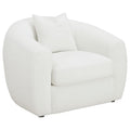 White Upholstered Tight Back Chair C912