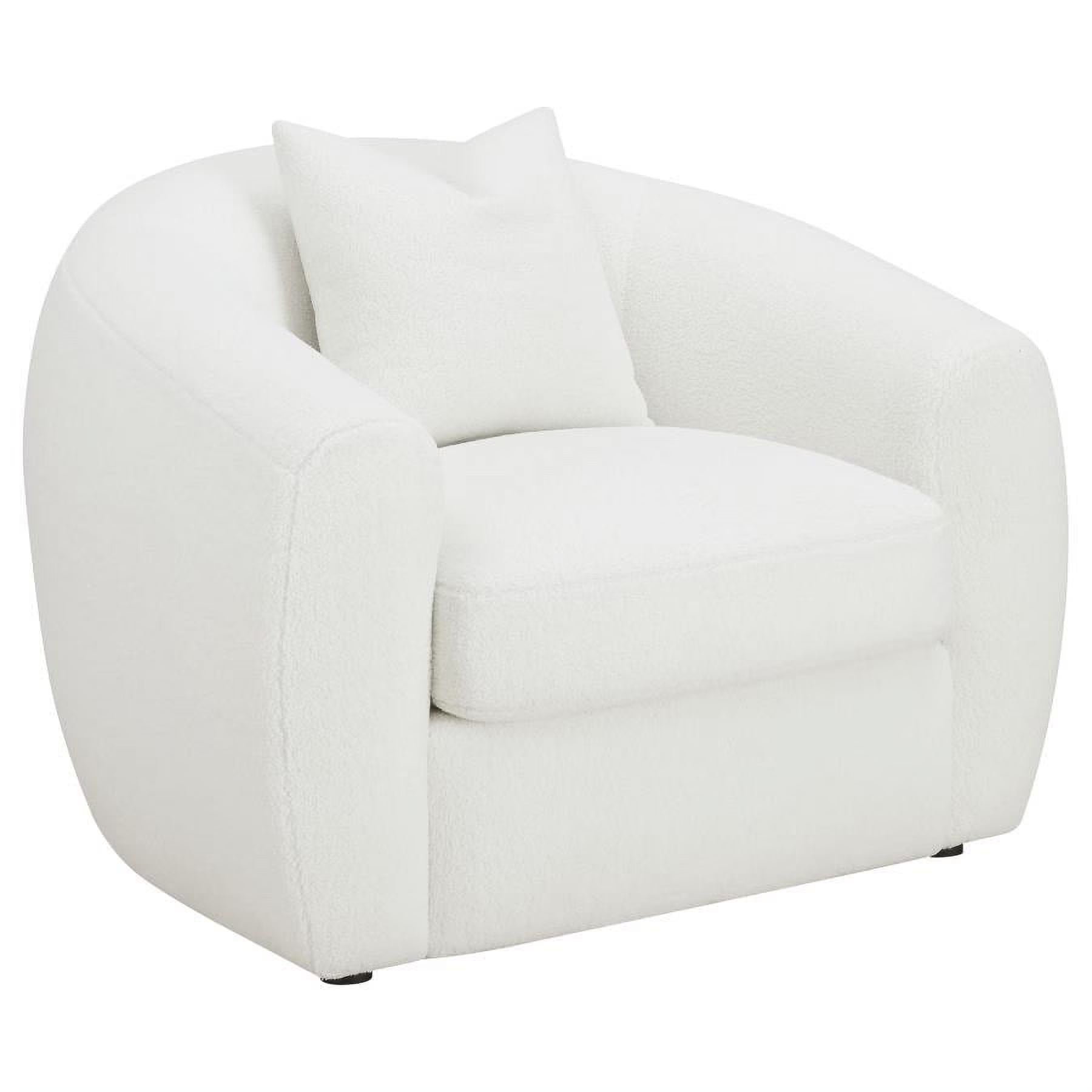 White Upholstered Tight Back Chair C912