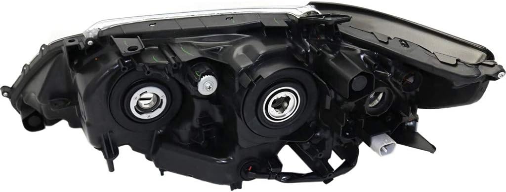 Passenger Side Black Housing Headlight Assembly R827