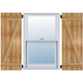Rough Sawn Western Red Cedar Board-n-Batten Shutters with Z-Bar N937