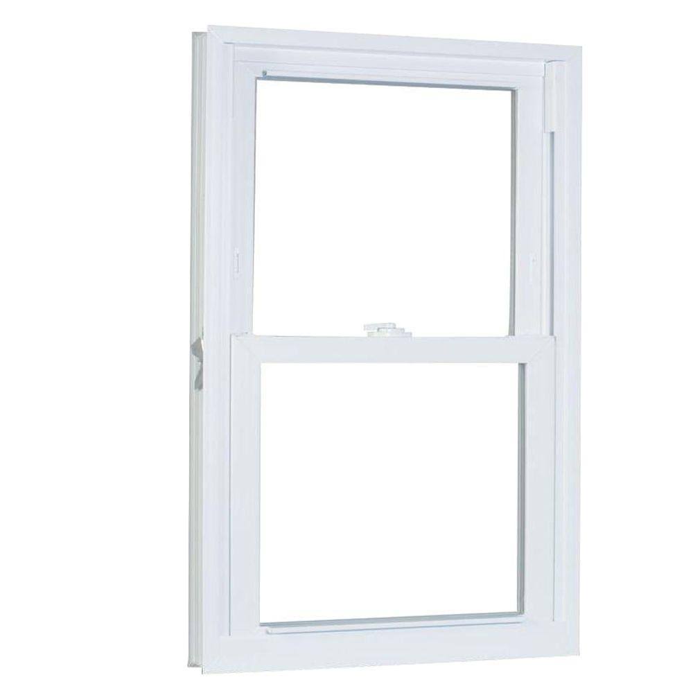White 27.75 in. x 69.25 in. Vinyl Double Hung Window B137