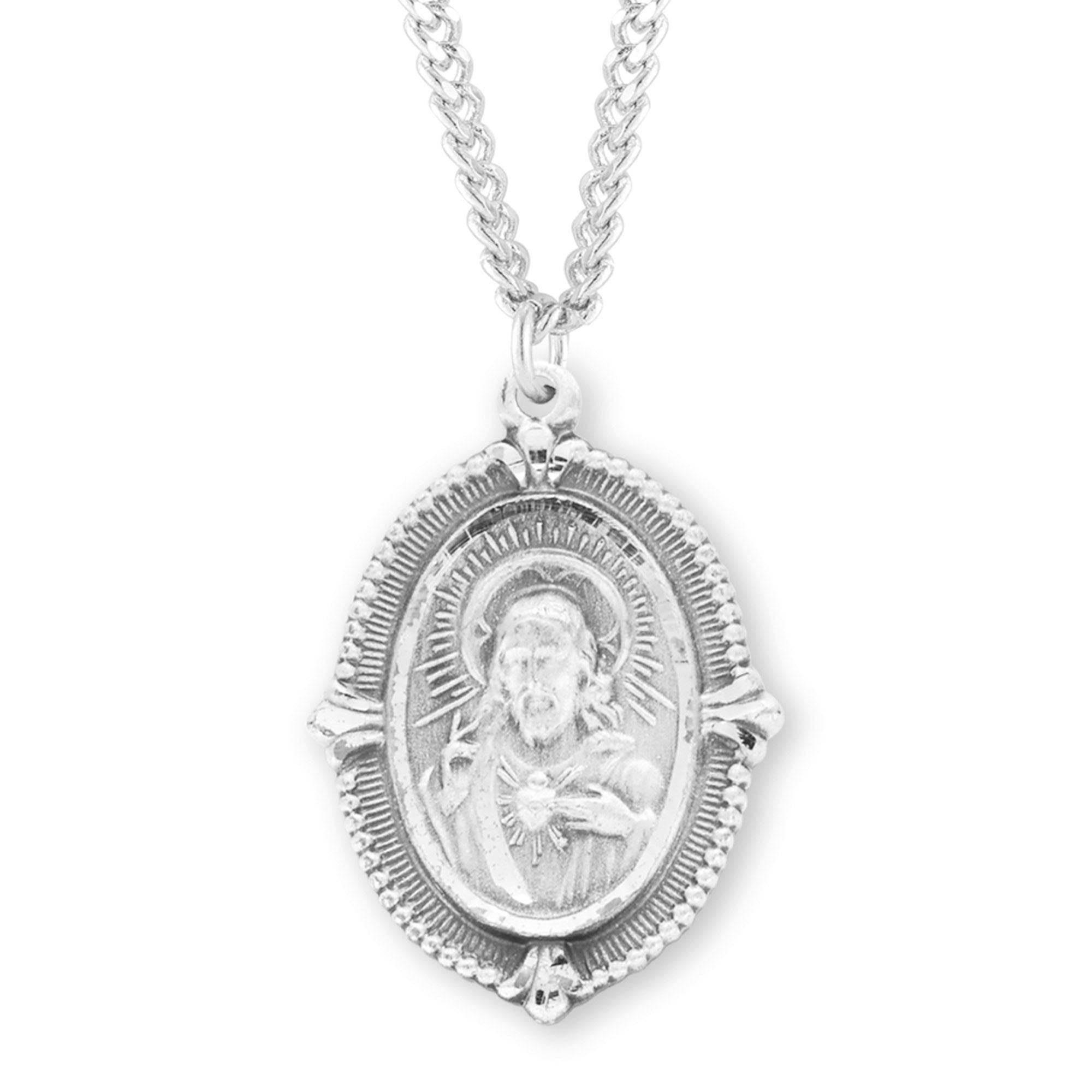 Sterling Silver Scapular Medal V97137