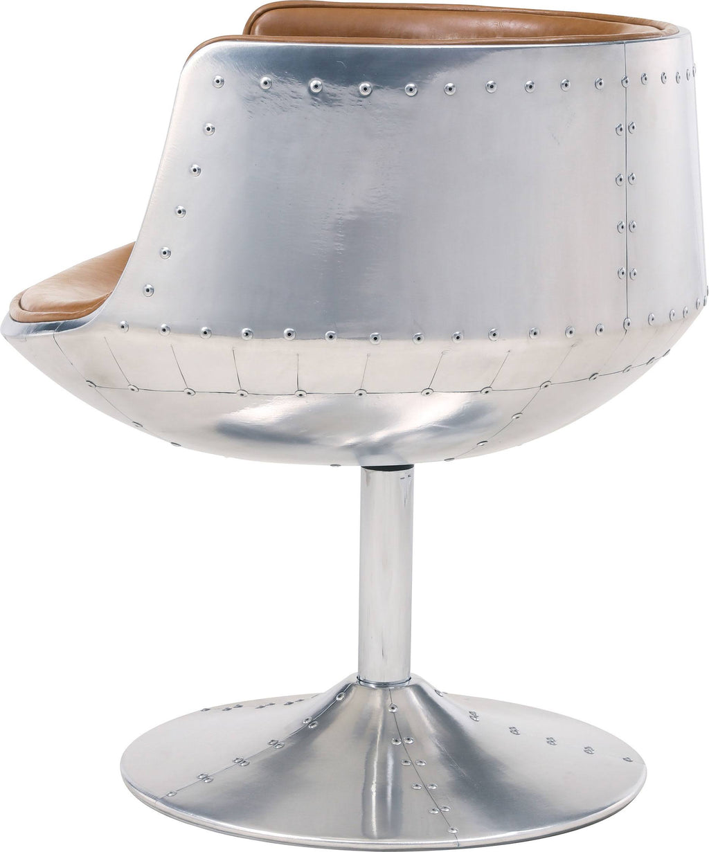 Distressed Caramel Swivel Chair G646847