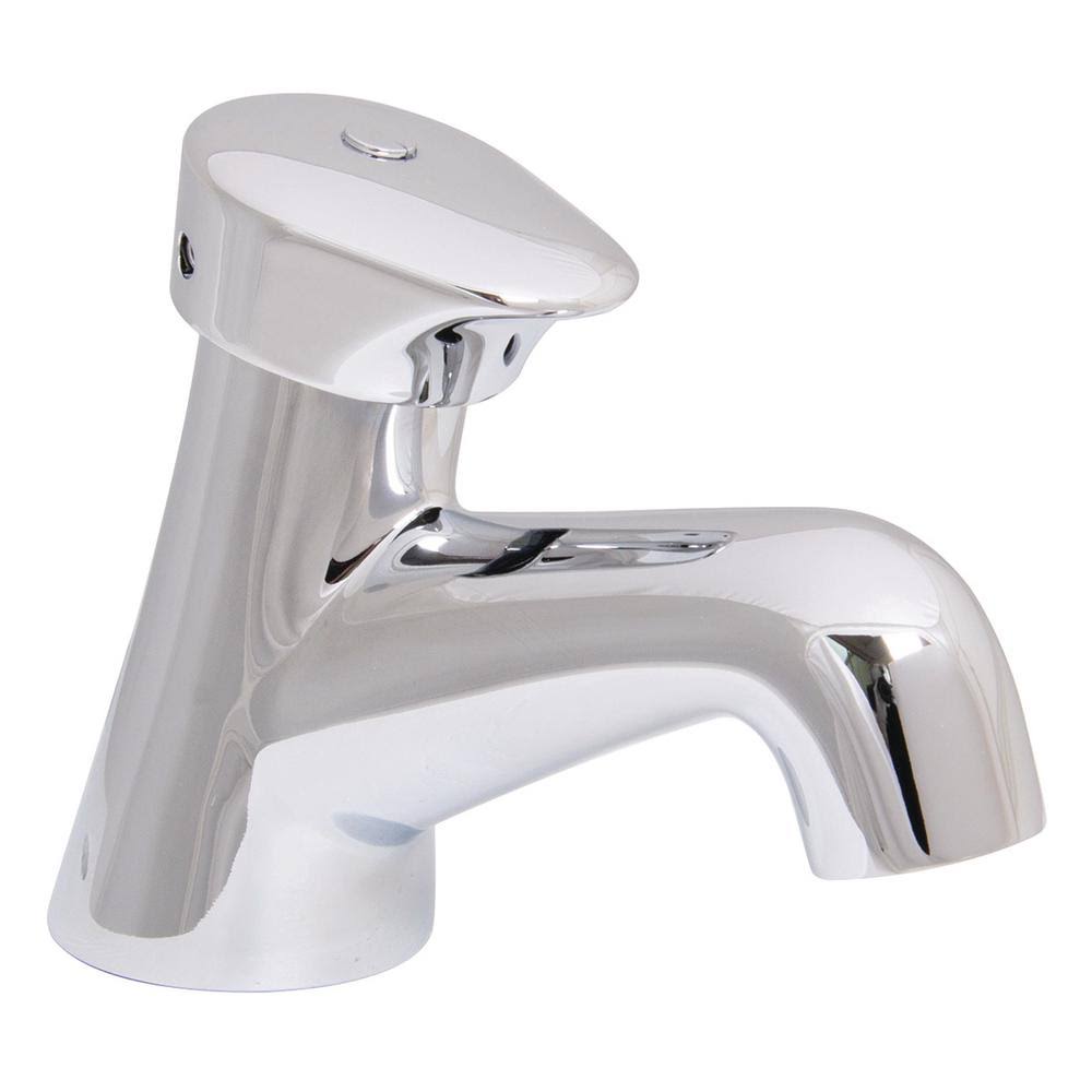 Polished Chrome Single-Hole Metering Bathroom Faucet L4133