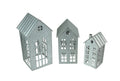 Set of 3 Metal Candle Holders O7953