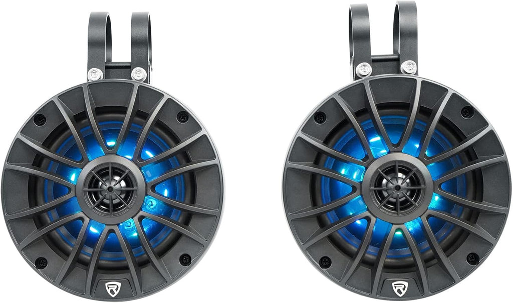 5.25" Powered Marine Bluetooth LED Tower Speakers K80861