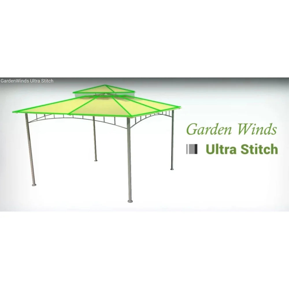 10' x 12' Gazebo Replacement Canopy Top Cover W398
