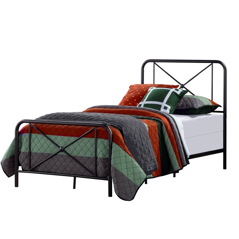 Black Metal Twin Bed I706602