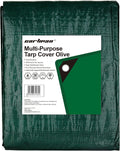 Green Poly Tarp 12 x 14 Feet Heavy Duty 8 Mil Thick F410618