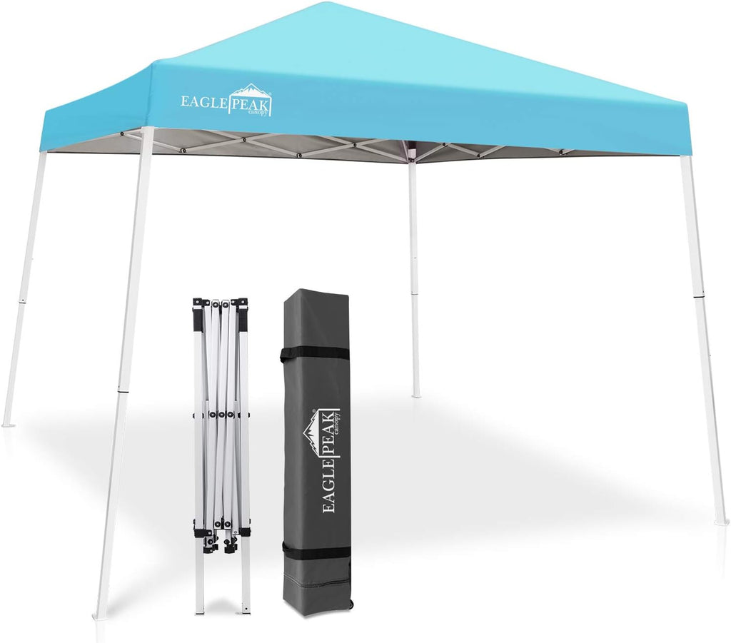 10' x 10' Slant Leg Pop-up Canopy Tent White C555