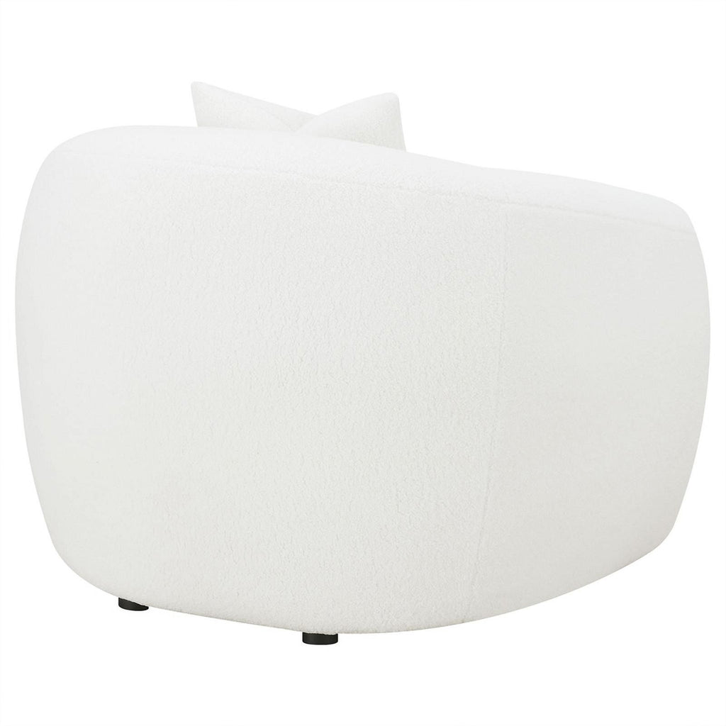 White Upholstered Tight Back Chair C912