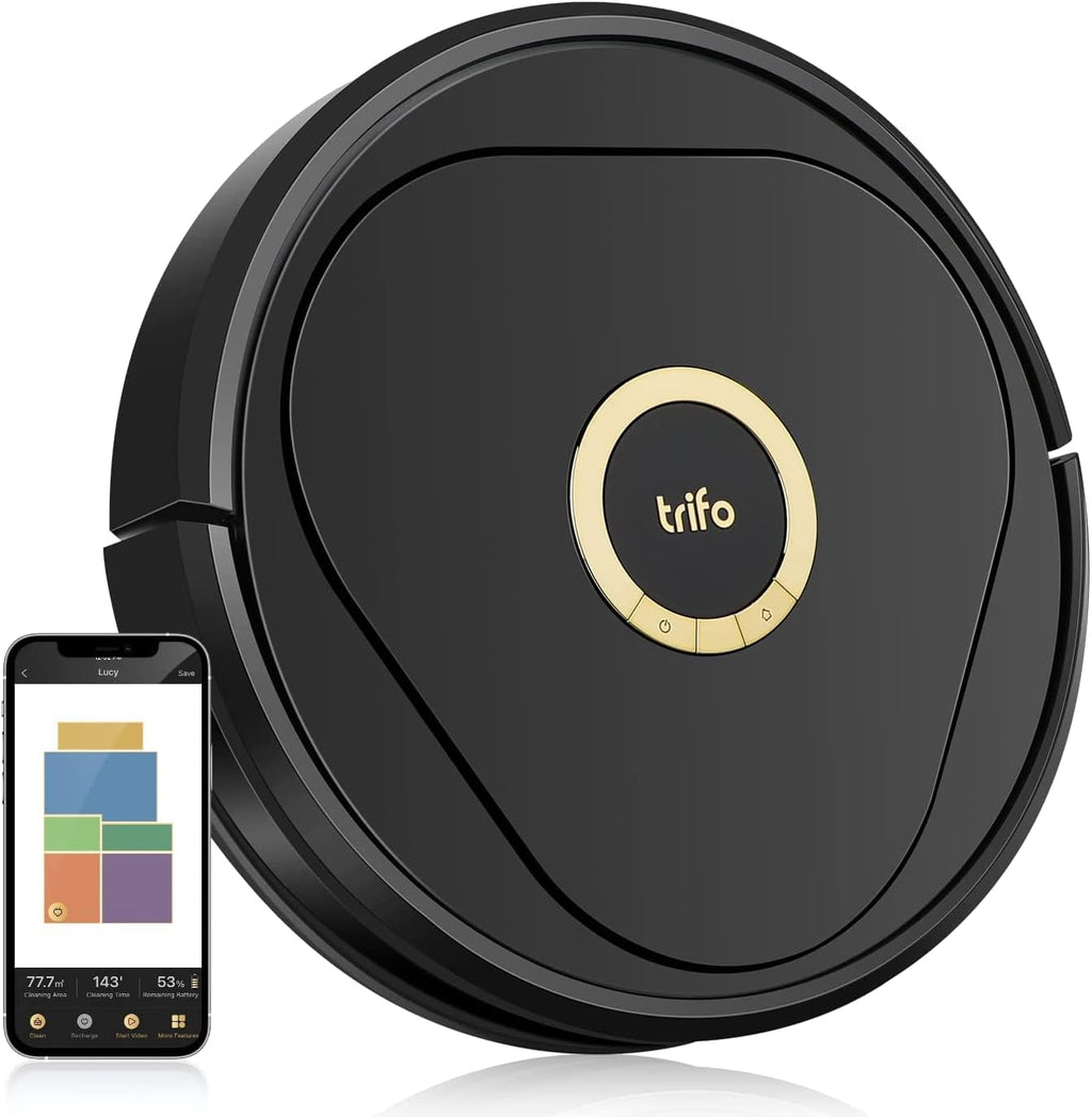 Robot Vacuum with 4000Pa Suction, Visual SLAM Navigation, Multi-Level Mapping, Wi-Fi Compatible with Alexa I3447