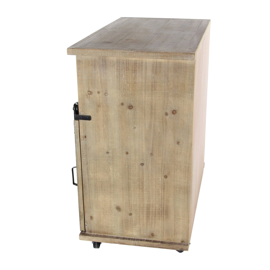 Rustic Fir Wood Storage Cabinet G4597