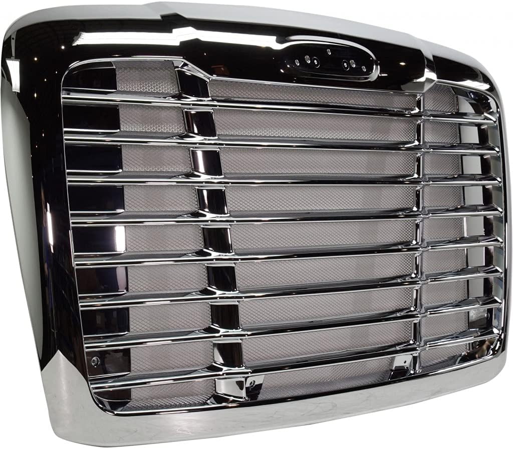 Chrome Horizontal Bar Grille with Aluminum Bug Screen W81117