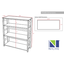 Grey High Folding Bookcase N175
