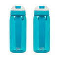 2-Pack 32 oz Tritan Plastic Water Bottle with Flexible Handle L16555