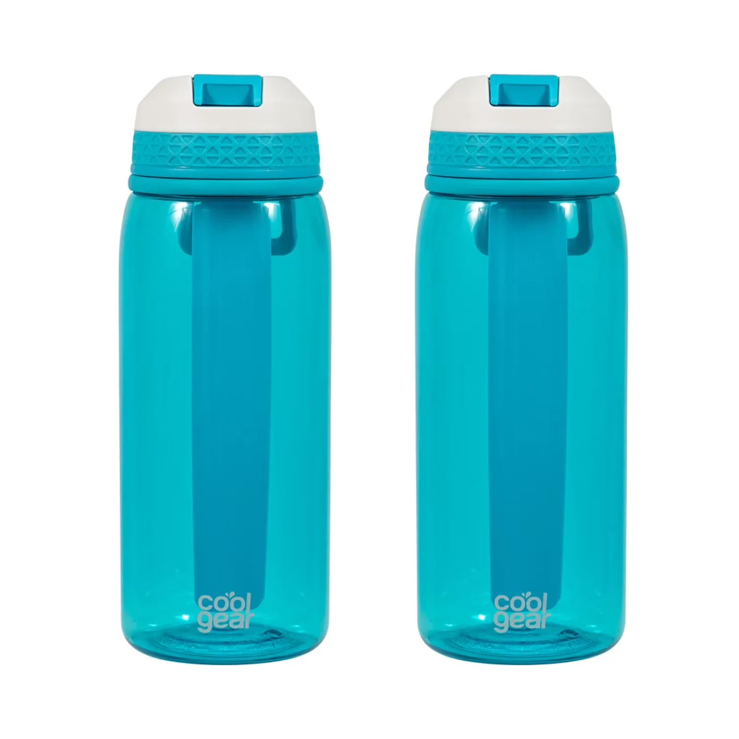 2-Pack 32 oz Tritan Plastic Water Bottle with Flexible Handle L16555