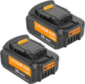 2 Packs 7.0Ah DCB207 Battery Compatible with Dewalt 20V Max Lithium W748419