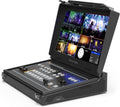 13.3 Portable 6 Channel 4×SDI and 2×HDMI Inputs Multi-Format Streaming Switcher E124