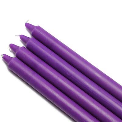 Purple Straight Taper Candle, Pack Size: 144 Q3275