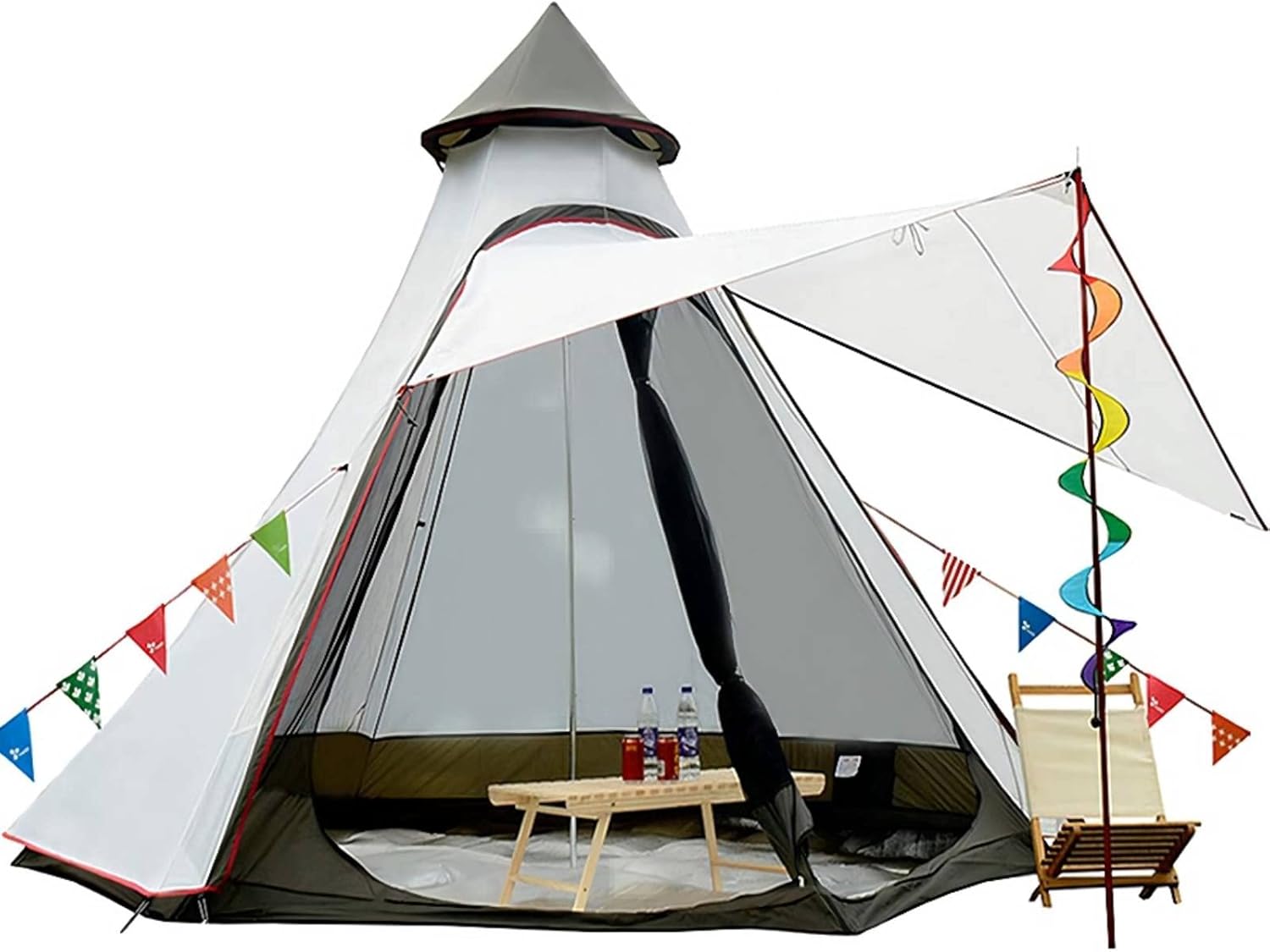 12'x10'x8' Dome Camping Tent 5-6 Person 4 Season Double Layers Waterproof M562